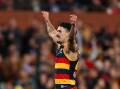 Izak Rankine is thriving amid more time spent in the midfield for Adelaide this season. (Matt Turner/AAP PHOTOS)